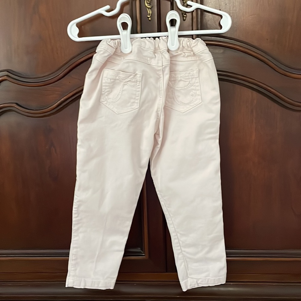 Tartine et Chocolat Girls 3A Light Pink Pants French Designer Toddler Trousers - Picture 3 of 4